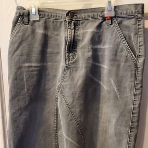 VINTAGE SIBERIAN JEANS SKIRT WITH POCKETS